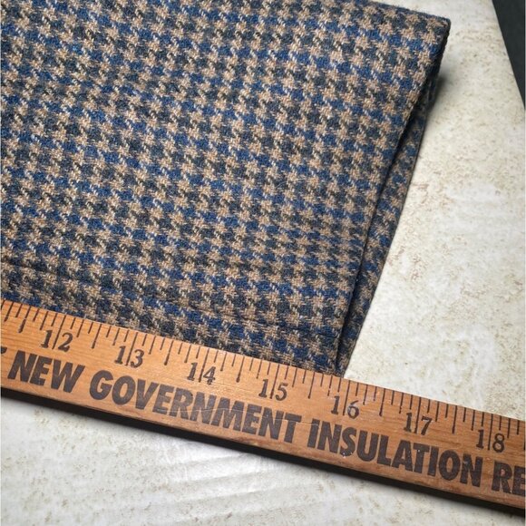 Stafford Men Houndstooth Wool Blazer Jacket Wool Size 48R USA Office Casual READ - Picture 9 of 13